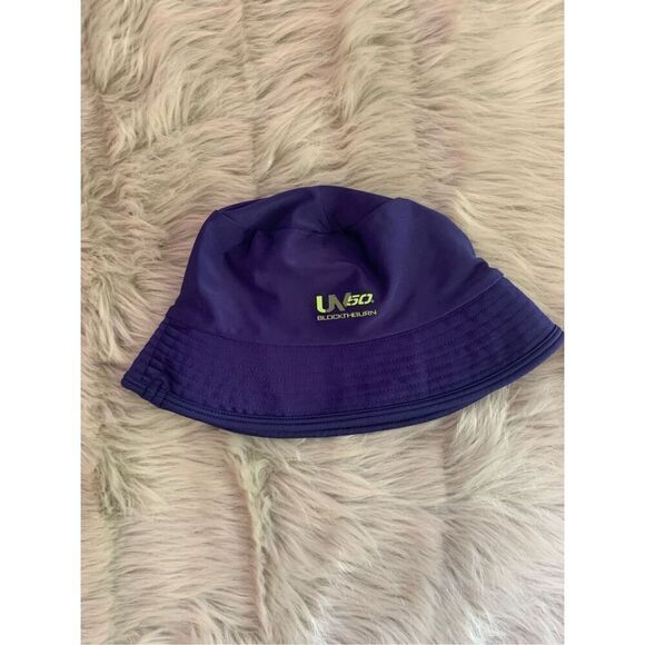 Speedo Navy Blue Swim Bucket Hat UV 50+ Toddler Baby Kids Size L/XL - Picture 2 of 5